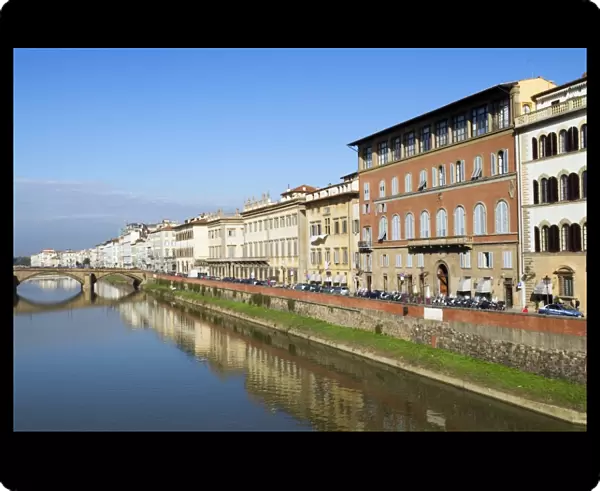 Lungarno Corsini and Arno River, Florence (Firenze), Tuscany, Italy, Europe