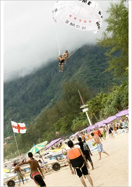Paragliding, Patong beach, Phuket, Thailand, Southeast Asia, Asia