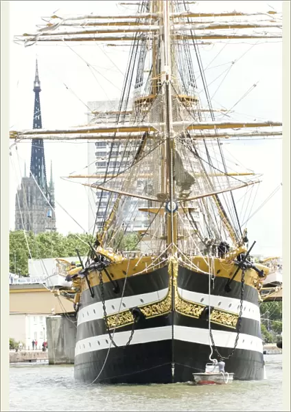The three masted boat, Amerigo Vespucci from Italy during Armada 2008, Rouen