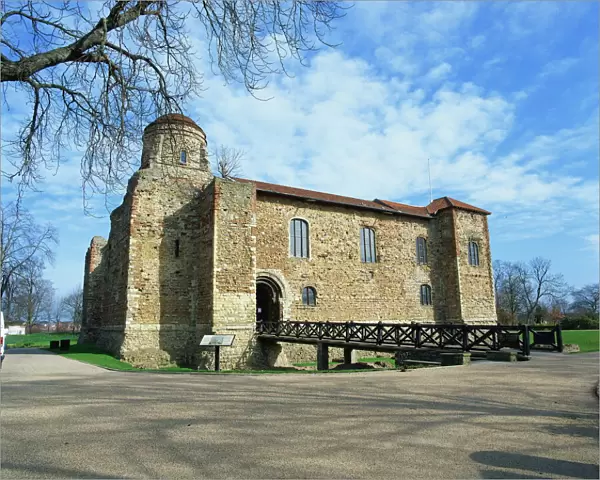 Colchester Castle, the oldest Norman keep in the U. K. built on Roman temple to Claudius