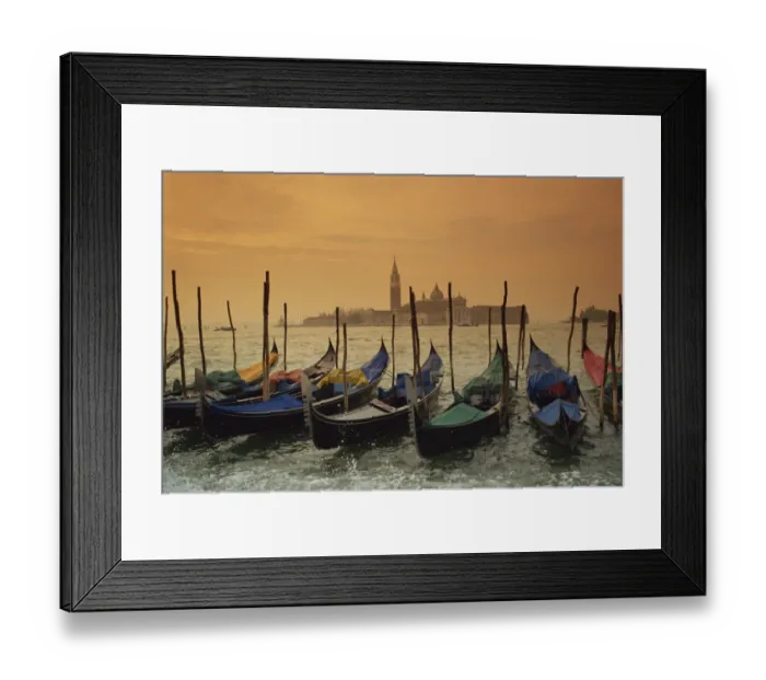 Framed Print : Venice Grand Canal Print: Gondolas and St. Marks Square Framed Print : Venice Grand Canal Print: Gondolas and St. Marks Square