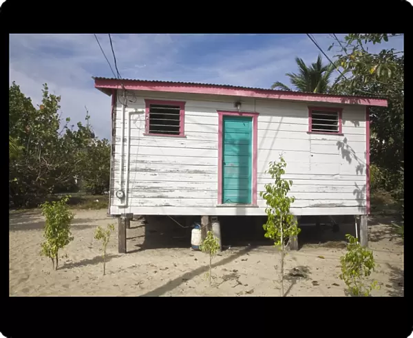 Wooden house, Placencia, Belize, Central America