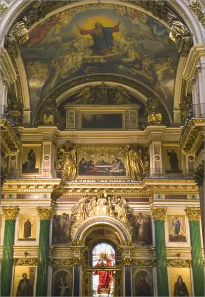 St. Isaacs catherdal interior, St. Petersburg, Russia, Europe