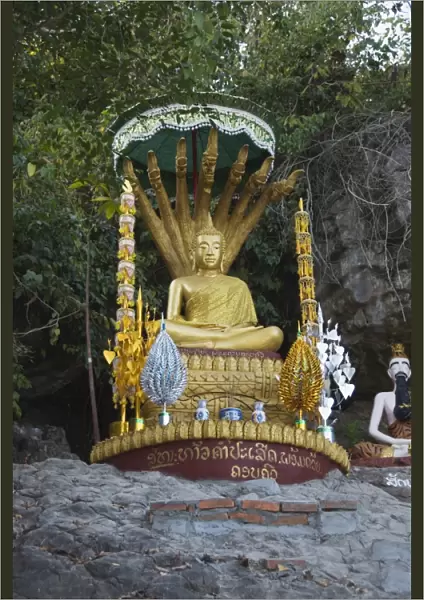 Buddha on Mount Phu Si, Luang Prabang, Laos, Indochina, Southeast Asia, Asia