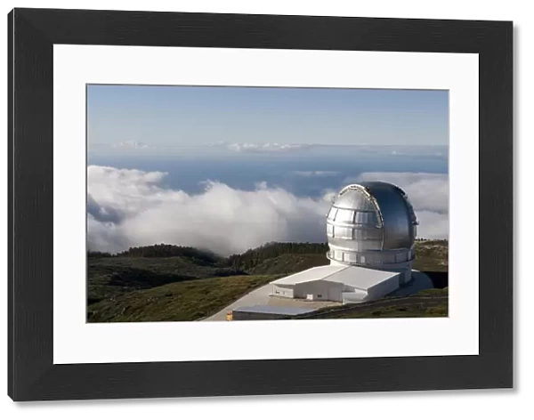 Astronomical observatory at top of the Taburiente, La Palma, Canary Islands