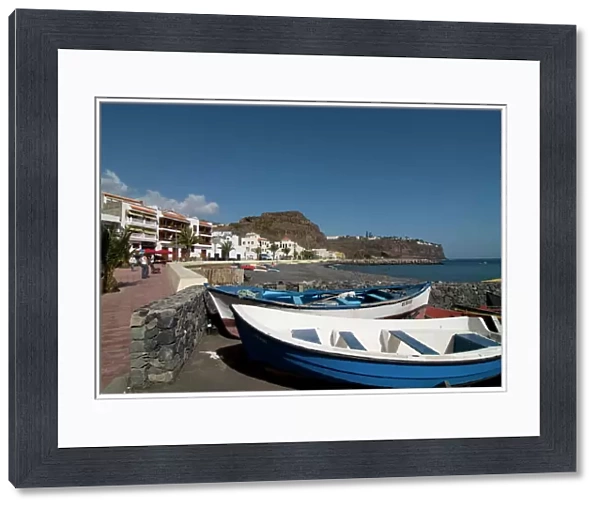 The little port of Playa Santiago, La Gomera, Canary Islands, Spain, Atlantic, Europe
