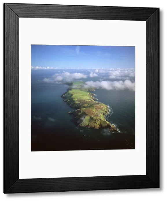 Framed Print : Aerial Print of Lundy Island, Bristol Channel, Devon Framed Print : Aerial Print of Lundy Island, Bristol Channel, Devon