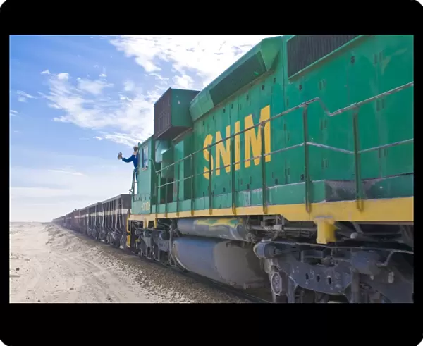 The longest iron ore train in the world between Zouerate and Nouadhibou
