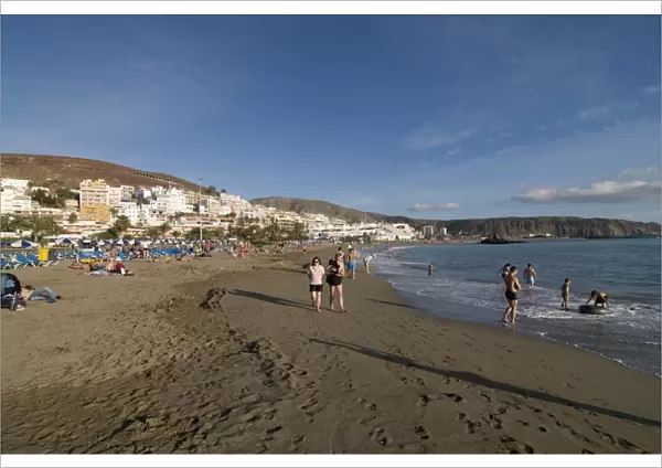 Beach at Playa Americas, Tenerife, Canary Islands, Spain, Atlantic, Europe