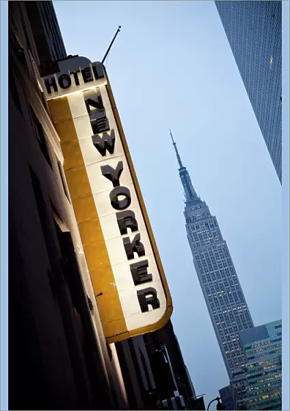New Yorker Hotel and Empire State Building, Manhattan, New York City, New York
