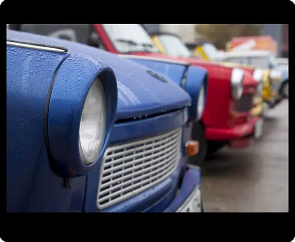 The old Trabant automobiles, produced in the former East Germany, Berlin, Germany, Europe