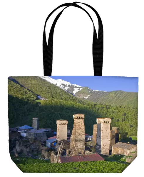 The fortified village of Ushguli, Svanetia, UNESCO World Heritage Site