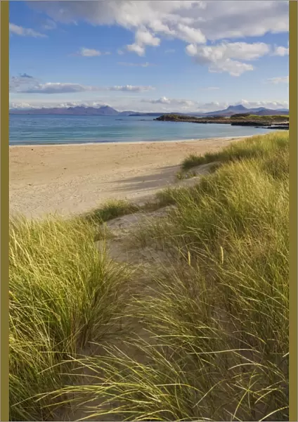 Sand dunes and dune grasses of Mellon Udrigle beach, Wester Ross, north west Scotland