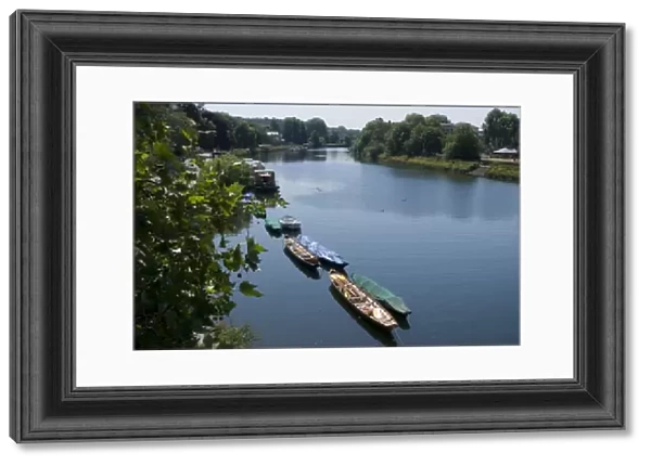 View of the Thames from Richmond Bridge, Richmond, Surrey, England, United Kingdom