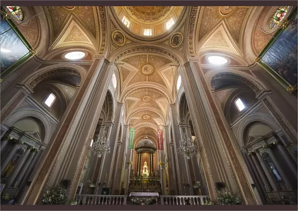 Interior, Cathedral, Morelia, UNESCO World Heritage Site, Michoacan state