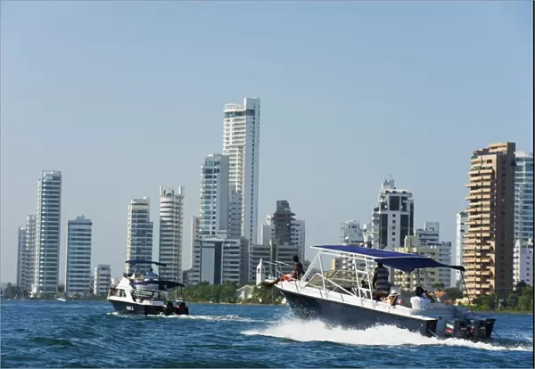 Harbour area, Cartagena, Colombia, South America
