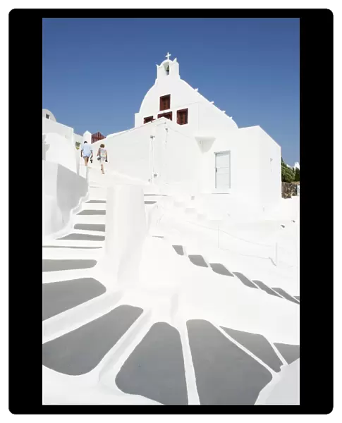 Oia (Ia) village, Santorini, Cyclades, Greek Islands, Greece, Europe