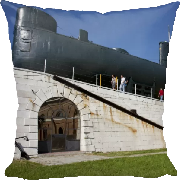 An old Italian submarine located inside the Venice Arsenale, Venice, Veneto