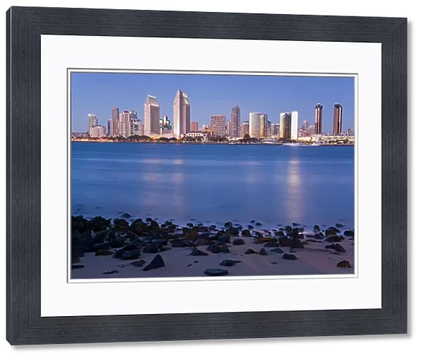 San Diego skyline viewed from Coronado Island, San Diego, California, United States of America