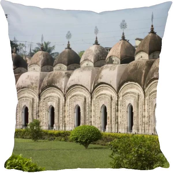 Some of the 108 Shiva temples, built in concentric circles in 1809 by Maharaja Teja Chandra Bahadhur, Kalna, West Bengal
