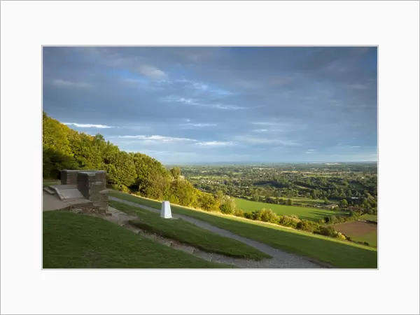 Viewpoint on Box Hill, 2012 Olympics cycling road race venue, view south over Brockham