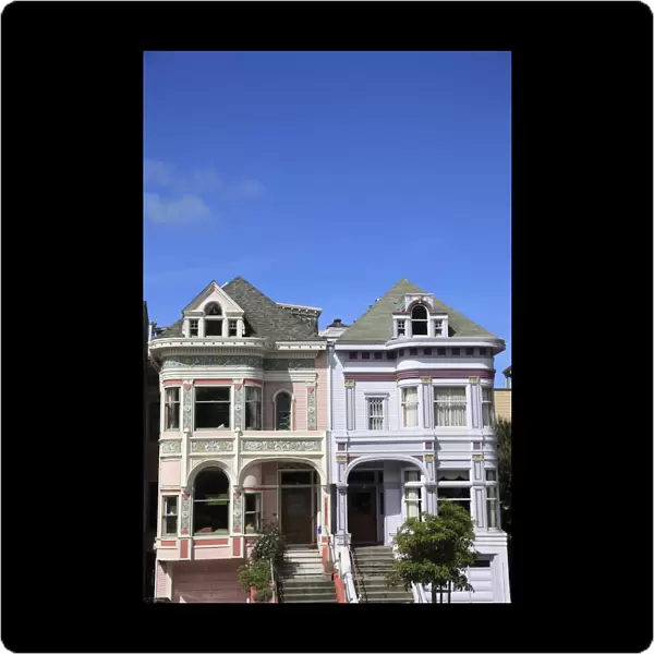Victorian architecture, Painted Ladies, Alamo Square, San Francisco, California, United States of America, North America