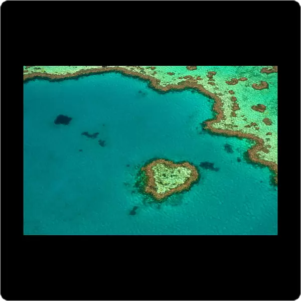 Aerial of the Great Barrier Reef, UNESCO World Heritage Site, Queensland, Australia, Pacific
