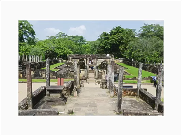 Vatadage, Quadrangle, Polonnaruwa, UNESCO World Heritage Site, North Central Province, Sri Lanka, Asia