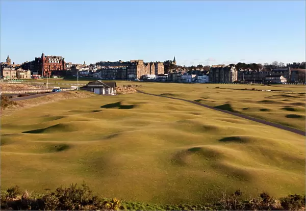 St. Andrews from the Clubhouse, Fife, Scotland, United Kingdom, Europe