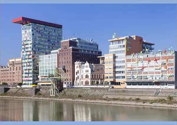 Colorium building by William Alsop, Media Harbour (Medienhafen), Dusseldorf, North Rhine Westphalia, Germany, Europe