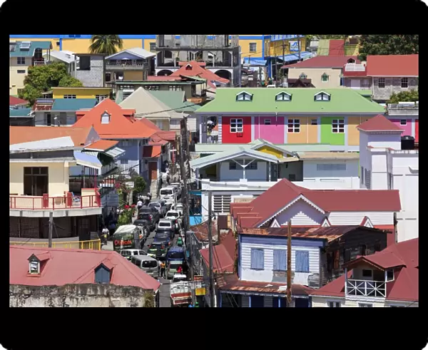 Downtown Roseau, Dominica, Windward Islands, West Indies, Caribbean, Central America