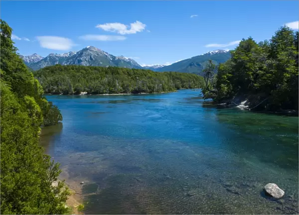 Crystal clear water in the Los Alerces National Park, Chubut, Patagonia, Argentina, South America