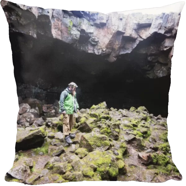Raufarholsheillir lava tube cave system, Iceland, Polar Regions