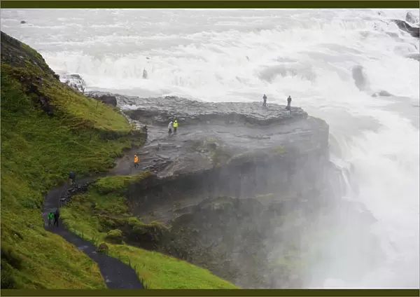 Gullfoss waterfall on the River Hvita, Iceland, Polar Regions
