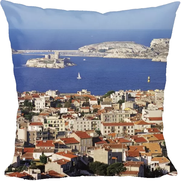 Views of Chateau D if and Frioul Island, Marseille, Provence, France