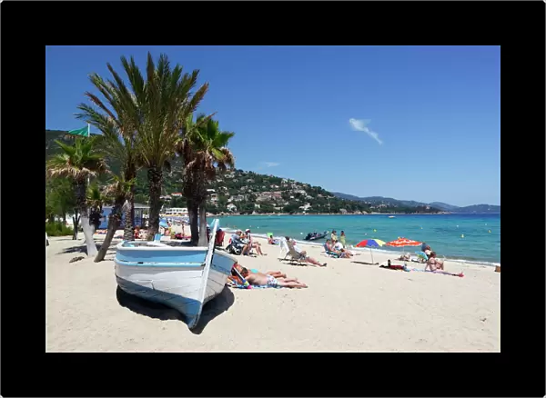 Saint-Clair beach, Le Lavandou, Var, Provence-Alpes-Cote d Azur, Provence, France, Mediterranean, Europe