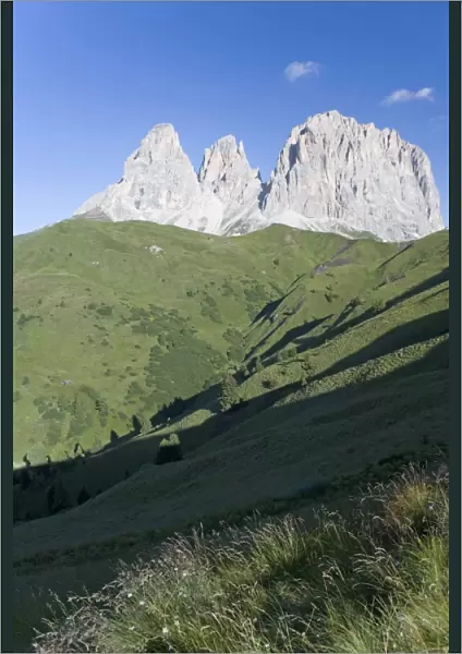 Peaks of the Sassolungo, Dolomites, Italy