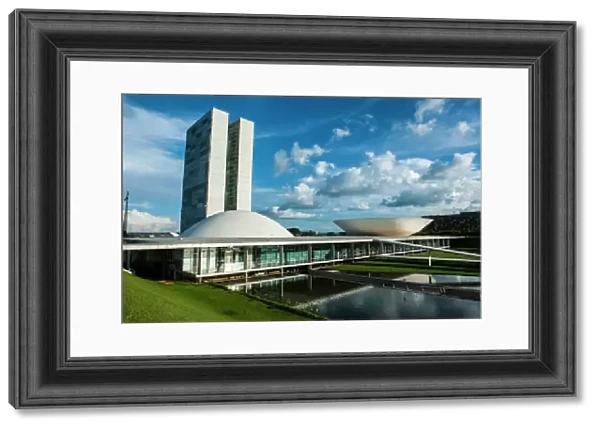 The Brazilian Congress, Brasilia, UNESCO World Heritage Site, Brazil, South America