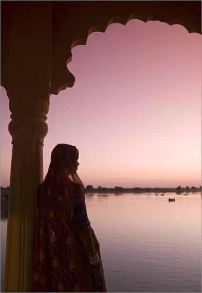 Woman In Traditional Dress, Jaisalmer, Western Rajasthan, India