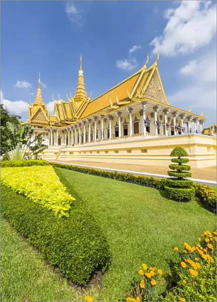 Throne Hall, Royal Palace, in the capital city of Phnom Penh, Cambodia, Indochina, Southeast Asia, Asia