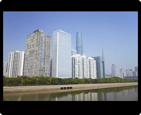 Skyscrapers in Zhujiang New Town area, Guangzhou, Guangdong, China, Asia