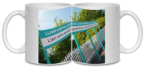Llanfair PG (Llanfairpwllgwyngyllgogerychwyrndrobwllllantysiliogogogoch) Station, Anglesey, Gwynedd, Wales, United Kingdom, Europe