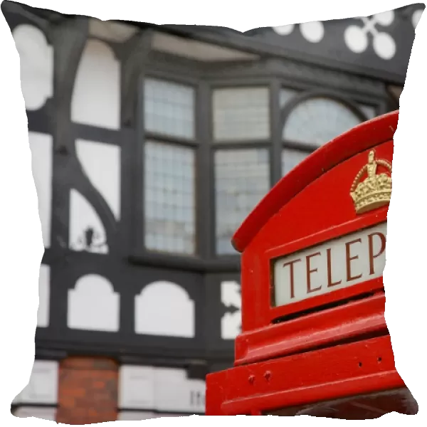 Telephone box on Northgate Street, Chester, Cheshire, England, United Kingdom, Europe