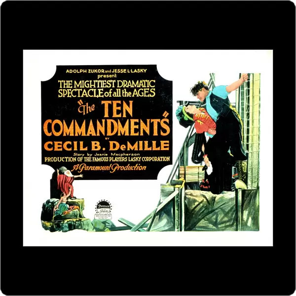 Poster for Cecil B DeMilles The Ten Commandments (1923)