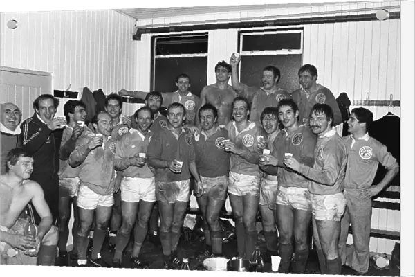 The Midlands team celebrate their win over the All Blacks in 1983