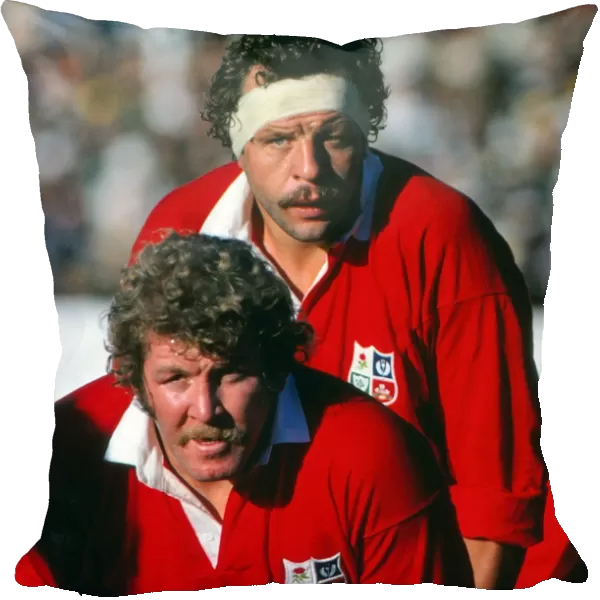British Lions Bill Beaumont and Graham Price face South Africa in 1980