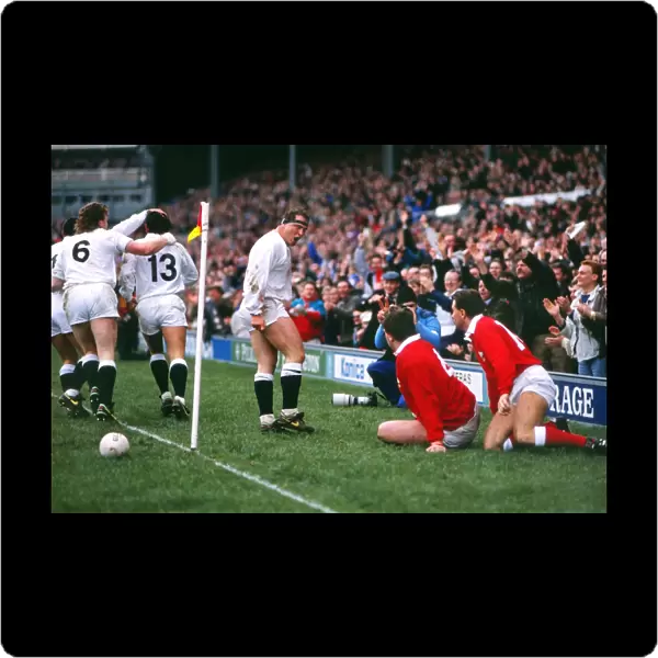 Brian Moore clashes with Wales - 1990 Five Nations