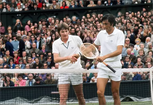Jimmy Connors and Ille Nastase - 1972 Wimbledon Championships