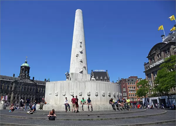 National Monument in Dam Square, Amsterdam, Holland