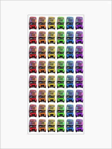 Rainbow London Double-Decker Routemaster Bus